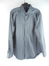 Calvin Klein Slim Fit Infinite Non Iron Gray Long Sleeve Button Up Shirt 16 32/3 - £23.72 GBP