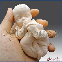 Lifelike/New Baby Sucking on its toes(2 Parts Mold)- 3d Silicone Soap/clay Mold - £27.84 GBP