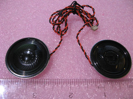 Speaker Pair Assembly 8-Ohms 0.5 Watts with Wire Leads 1-7/16 Dia - NOS ... - $9.49