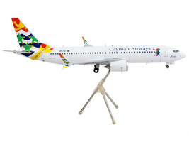 Boeing 737 MAX 8 Commercial Aircraft Cayman Airways White w Tail Graphics Gemini - £84.06 GBP