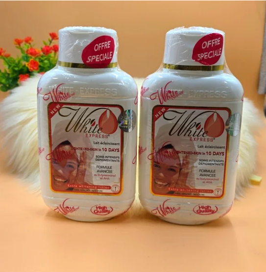 White Express lightening body milk