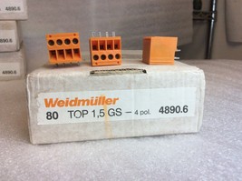 (80) Weidmuller TOP1,5GS-4 Terminal Block 4 Position New Nos Nib Sale $39 - £30.85 GBP