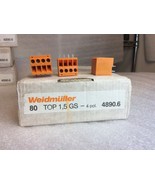 (80) WEIDMULLER TOP1,5GS-4 TERMINAL BLOCK 4 POSITION NEW NOS NIB SALE $39 - $52.95 CAD