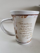 Vtg Royal Norfolk Coffee/Tea Mug Cup BN Prints W/Words 2 Ways To Live Your Life - $3.45