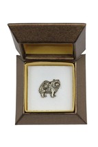 NEW, Chow chow, dog pin, in casket, limited edition, ArtDog - £10.75 GBP