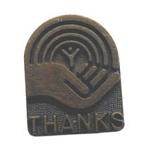 United Way Thanks Pin Hands Logo Lapel Hat Pinback - $9.95