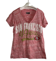G-III Women&#39;s San Francisco 49ers Legend Short-sleeve T-shirt-Scarlet Heather,SM - £13.42 GBP