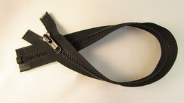 16&quot; Zipper - Vislon Black Separating Zipper by YKK® - M412.01 - $2.69