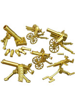 WW2 Gold Heavy Weapon Set for Brick Minifigure German Army Display - $21.44 CAD