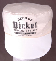 Vtg George Dickel Tennessee Whiskey Painter Hat-Cascade Hollo Tullahoma TN-White - £20.96 GBP