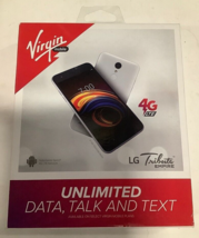 NEW Virgin Mobile LG Tribute Empire 4G LTE WHITE 16GB Prepaid Smart Phone - £51.38 GBP