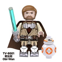 Star War Building Blocks Bricks Obi-Wan TV8001 Minifigure Toys - $3.42