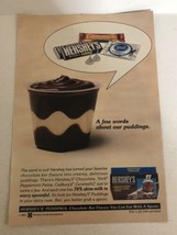 1992 Hershey Pudding Vintage Print Ad pa11 - £6.27 GBP