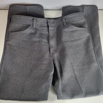 Wrangler Pants Mens 38x30 Gray Dress Slacks Trousers Western Cowboy Retr... - $15.96