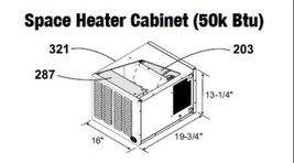 Central Boiler (COMPLETE) Space Heater Cabnet (50k Btu) - £472.66 GBP