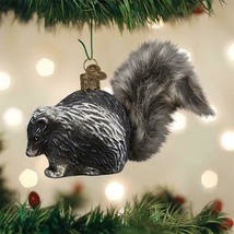 Old World Christmas Vintage Skunk Glass Christmas Ornament 51011 - £13.29 GBP