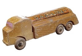 Vtg 1930&#39;s Tillicum Toys Genuine Wooden Gasoline Tanker Truck HO Scale Size - £27.14 GBP