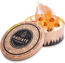 Recycled Soy Wax, 8&quot; Reusable Fire Pit For Camping, S&#39;Mores, Cooking, And - £30.99 GBP