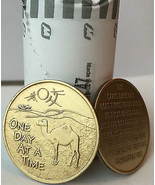 Bulk Lot of 25 Camel Desert One Day At A Time Medallions Bronze Sobriety... - $44.25
