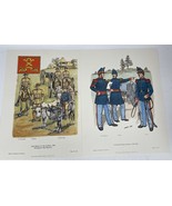 Vintage 11x14 Military Uniforms Prints Lot of (4) - $68.37 CAD
