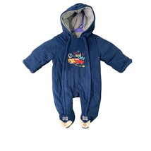 Disney Boys Infant Baby Size 3 months Blue Cars Go Go Go Snowsuit Winter... - $15.83
