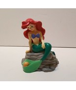 RARE! Vintage Disney The Little Mermaid Plastic Penny Bank Ariel  - $25.87