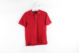 Ralph Lauren Boys Size Medium Faded Short Sleeve Collared Polo Shirt Red Cotton - £11.12 GBP