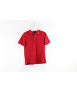 Ralph Lauren Boys Size Medium Faded Short Sleeve Collared Polo Shirt Red... - $14.80