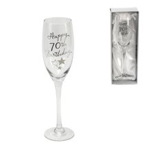 Juliana Happy 70th Birthday Champagne Glass Flute in Gift Box G31870 - $12.65