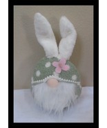 Boston International Alpine Green Egg Gnome With Bunny Ears  NEW - $12.19 CAD