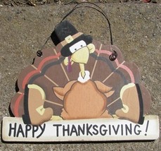 Wood Sign 1370 - Happy Thanksgiving  - $2.95