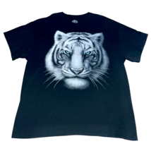 DOM Men&#39;s Siberian Tiger Graphic Short Sleeve T-shirt 100% Cotton Black ... - $9.56