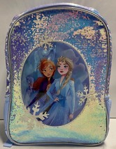 Disney Store FROZEN 2 ANNA &amp;ELSA Backpack - NEW - Sequins Fit for Princesses! - £22.32 GBP
