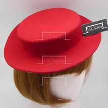 HATsanity Women&#39;s Trendy Wool Felt Mini Boater Hat Style Fascinator | Mu... - £20.78 GBP