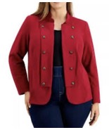 NWT Women’s Tommy Hilfiger Band Jacket, Size 1X, Red - $60.90 CAD