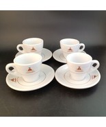 (4) Demitasse Montecristo Cigar Espresso Coffee Tea Cups and Saucers - £71.13 GBP