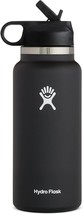Hydro Flask Wide Mouth Straw Lid - Stainless Steel Reusable Water Bottle - £38.52 GBP