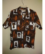 Hukilau Fashions Hawaiian Shirt Mens Size Medium Floral Made in Honolulu... - £37.41 GBP