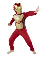 Marvel Avengers Iron Man 3  Costume Mask &amp; Jumpsuit Outfit Boy Kid 4/6x - £17.70 GBP