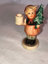 Hummel 116 Girl With Fir Tree Advent Candlestick TMK 3 Mint - £15.63 GBP