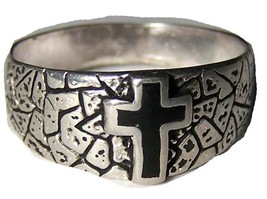 Quality CHRISTIAN CROSS BIKER RING #02R jewelry unisex MENS NEW CROSSES ... - $6.60