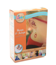 Earring Kit Hoops &amp; Loops Linkt Craft Kit - Makes 20 Pairs Earrings! - £11.87 GBP