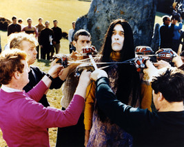 Christopher Lee in The Wicker Man May Day Festival with Swords at his Neck 16x20 - £55.94 GBP