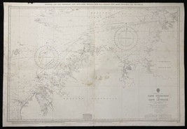 Nautical Chart Cape Fourcroy to Leveque North Australia Admiralty 1979 - £44.54 GBP