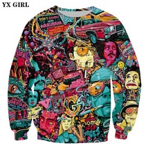 2020 New style Fashion Sweatshirt fear and loathing in las vegas Print 3... - £104.93 GBP