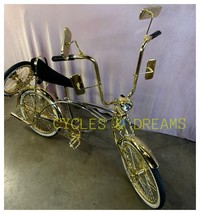 TWO TONE 20&quot; CUSTOM LOWRIDER BIKE WITH TWISTED PARTS, RIDEBLE, SHOW, MUS... - $1,832.48