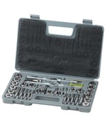 Tap and Die Set, 40-Piece Include SAE Size NC/NF/NPT, Bearing Steel Taps... - $41.03