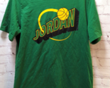 Air Jordan Men&#39;s t-shirt M Medium Green Yellow 23 on back - £13.42 GBP