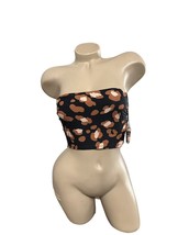 Shade and Shore Black and Brown Swim Bikini Top Small NWOT - $12.86