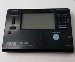 Korg TM-60 Combo Tuner and Metronome black portable tm60 - £26.87 GBP